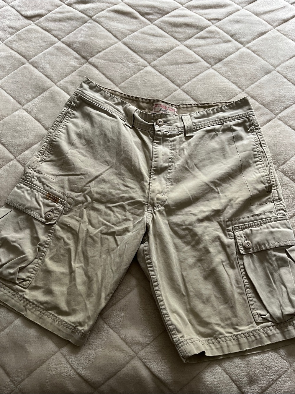 Levi Strauss Signature Cargo Shorts in Light Khaki — Classic Utility Style